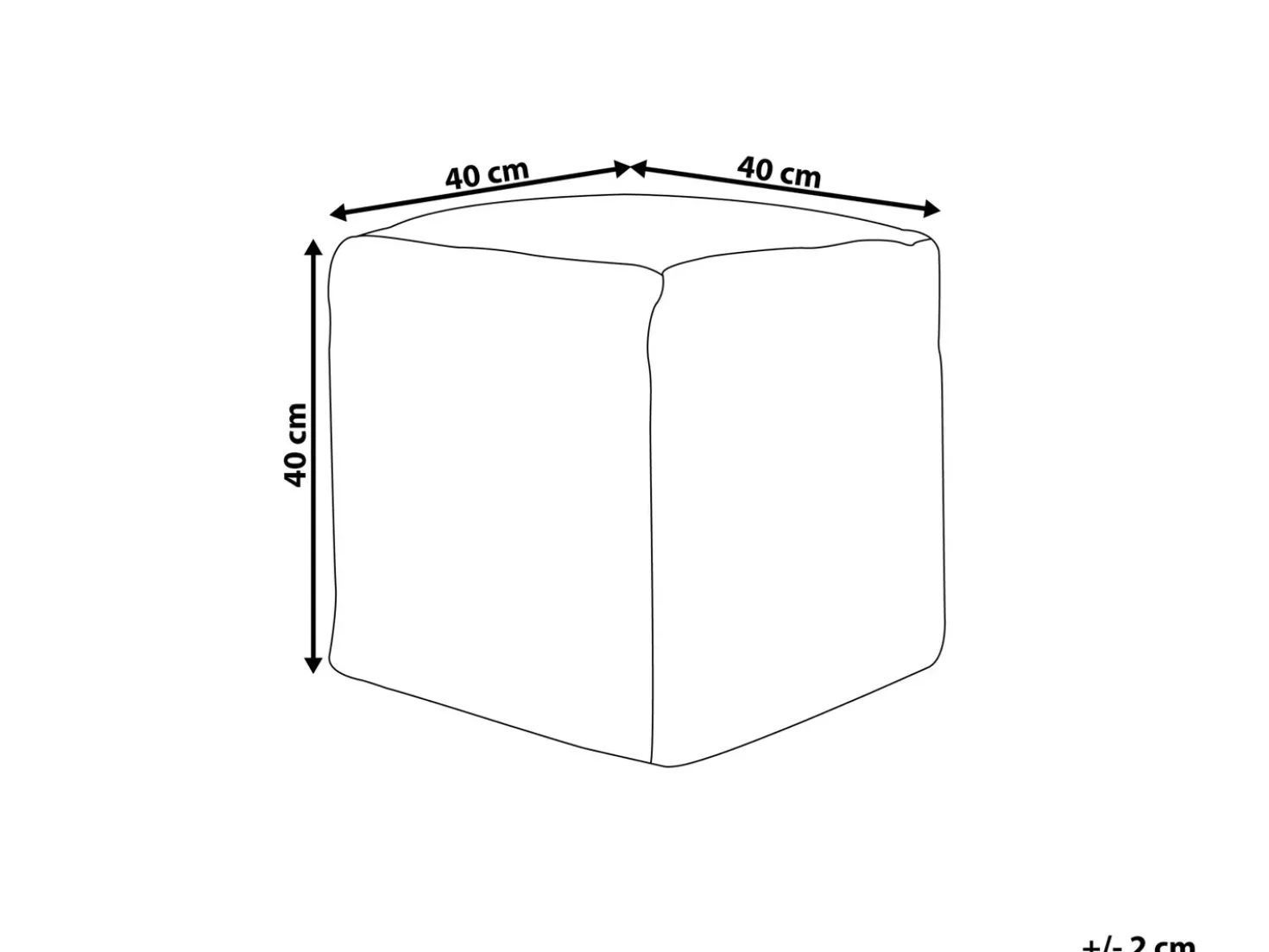 Pouf HIRRI Cotone Grigio chiaro