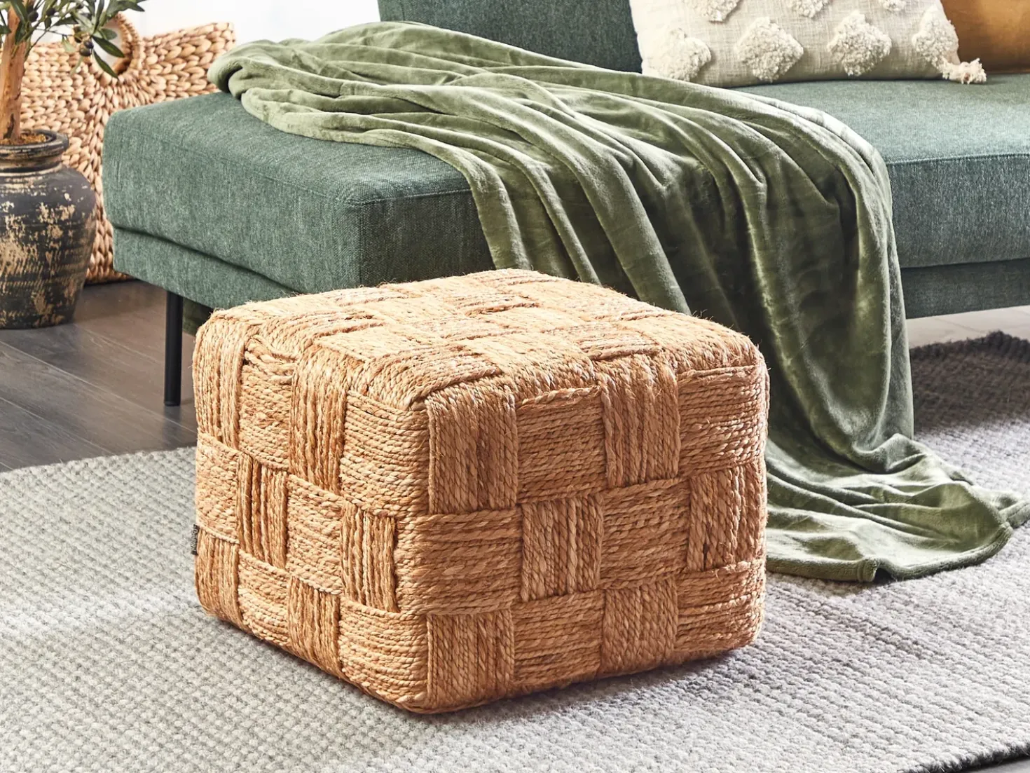 Pouf HOSRI Iuta Beige