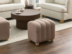 Pouf IDYLLWILD Bouclé Beige