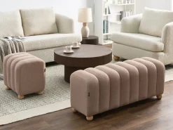 Pouf IDYLLWILD Bouclé Beige