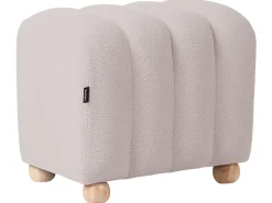 Pouf IDYLLWILD Bouclé Bianco sporco