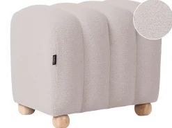 Pouf IDYLLWILD Bouclé Bianco sporco
