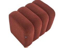 Pouf IDYLLWILD Bouclé Marrone dorato