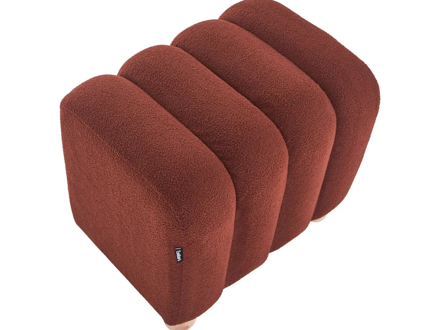 Pouf IDYLLWILD Bouclé Marrone dorato