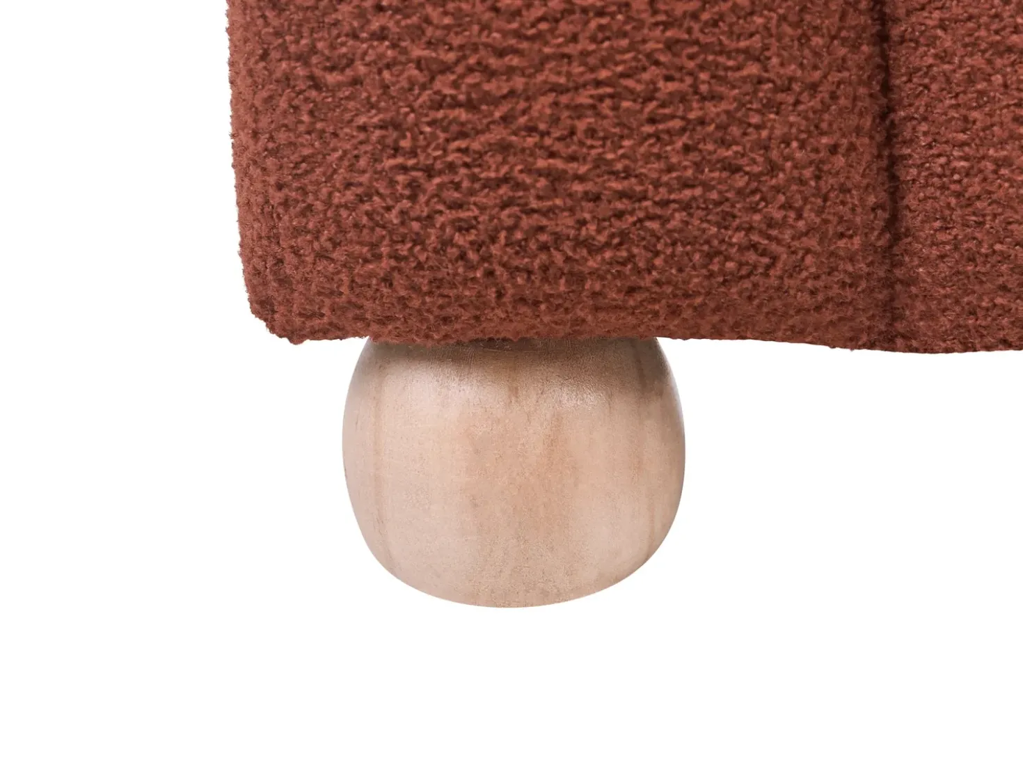 Pouf IDYLLWILD Bouclé Marrone dorato