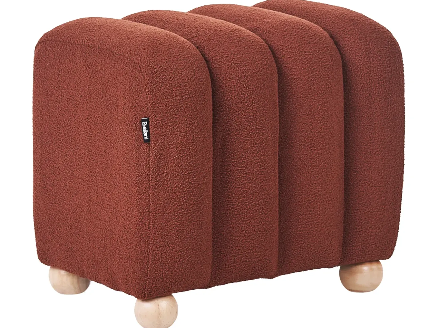 Pouf IDYLLWILD Bouclé Marrone dorato