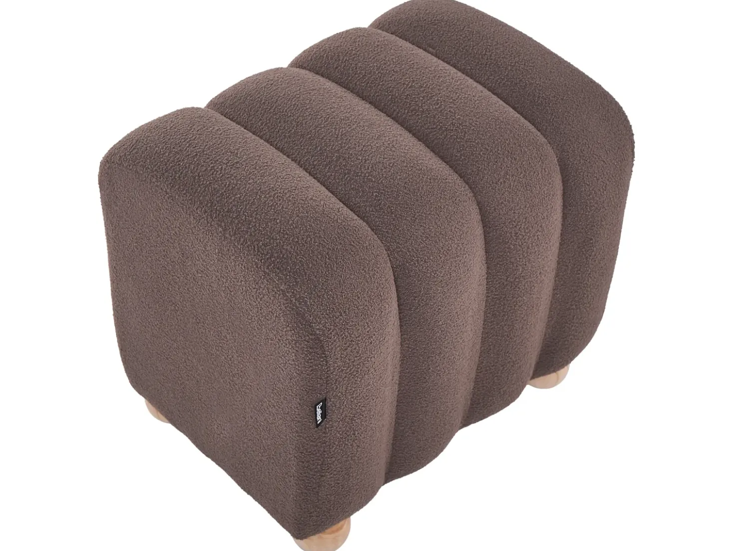 Pouf IDYLLWILD Bouclé Marrone