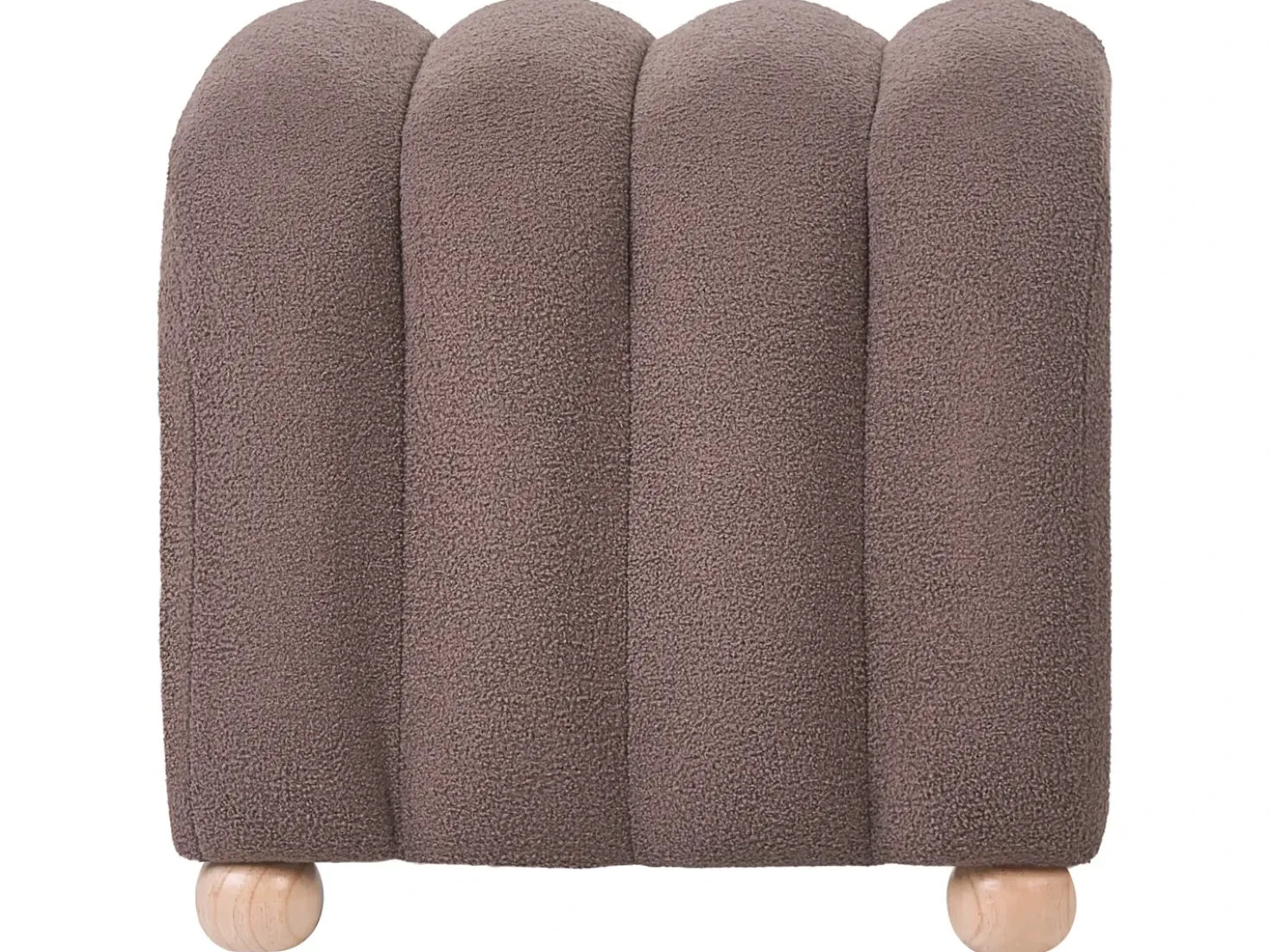 Pouf IDYLLWILD Bouclé Marrone