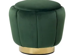 Pouf IRVING Velluto Verde scuro
