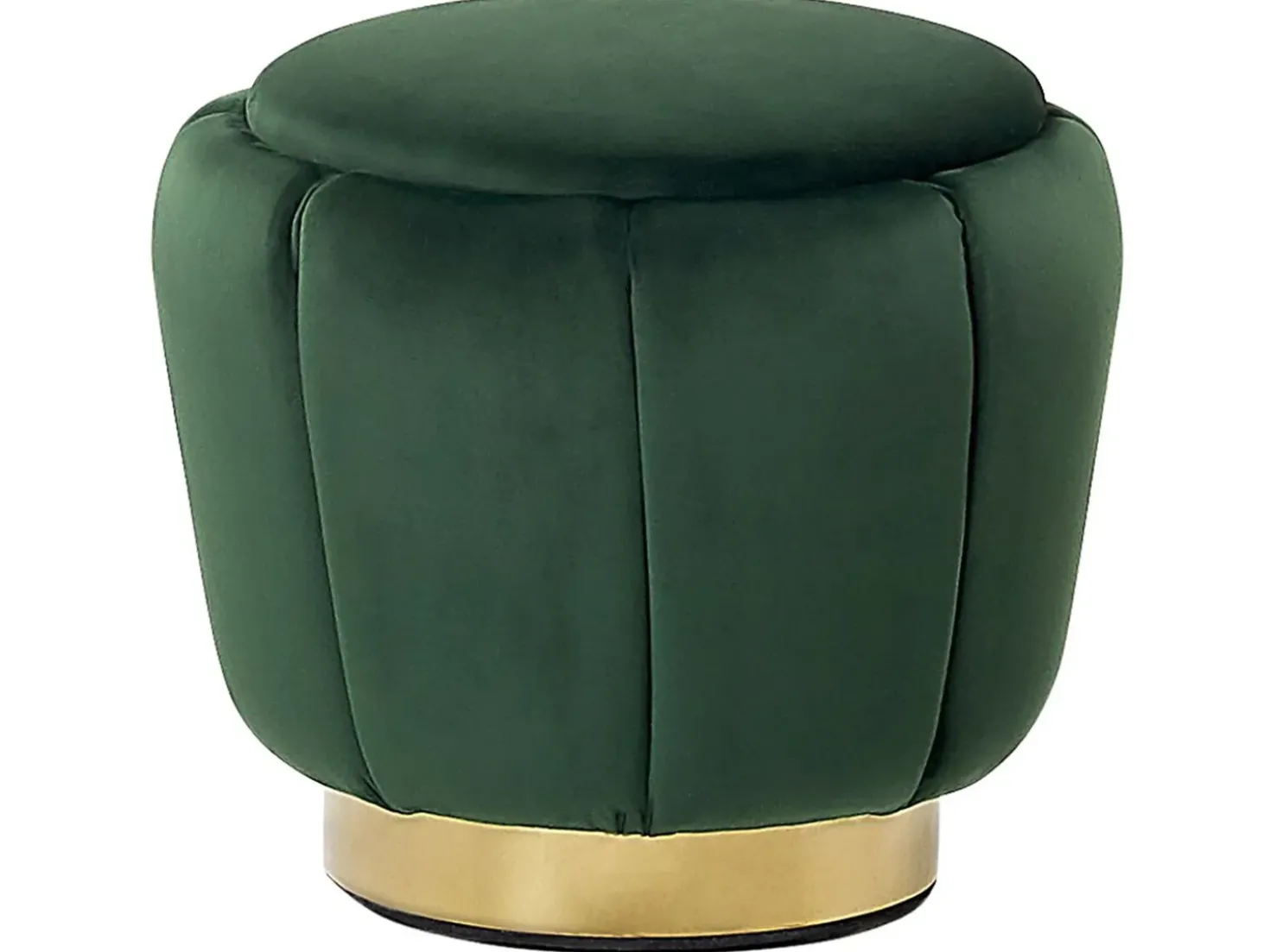 Pouf IRVING Velluto Verde scuro
