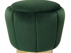 Pouf IRVING Velluto Verde scuro