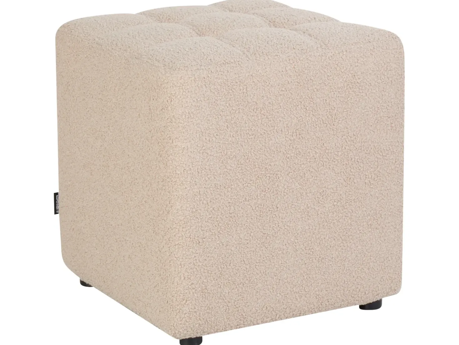 Pouf KANSAS Bouclé Beige