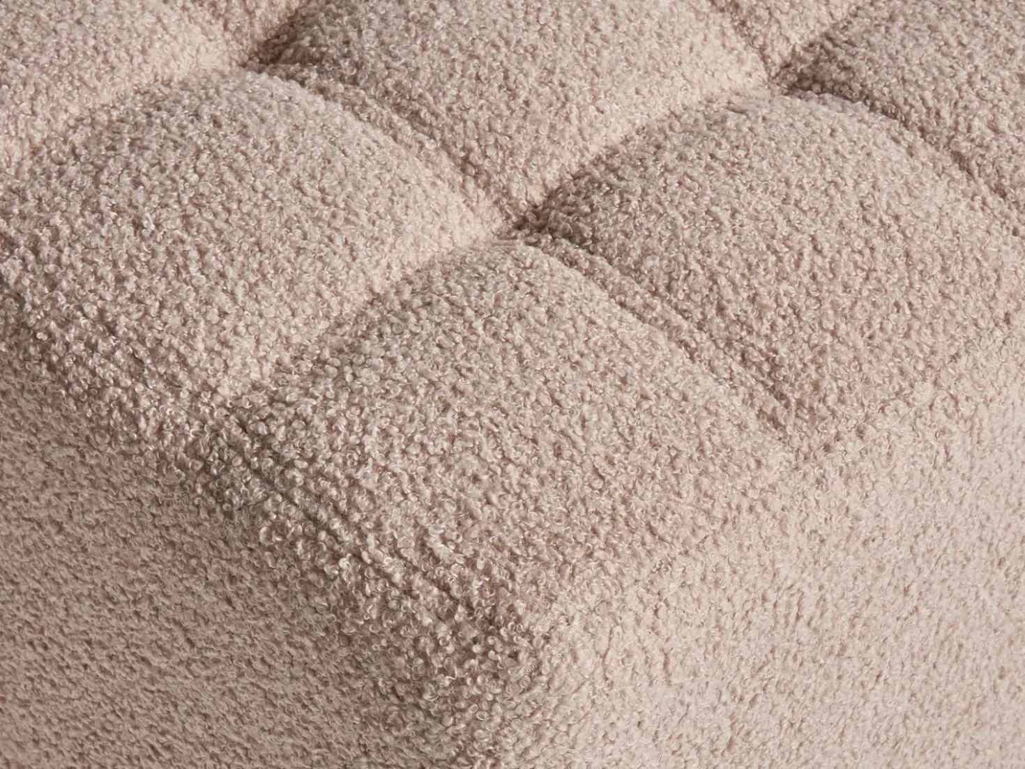 Pouf KANSAS Bouclé Beige