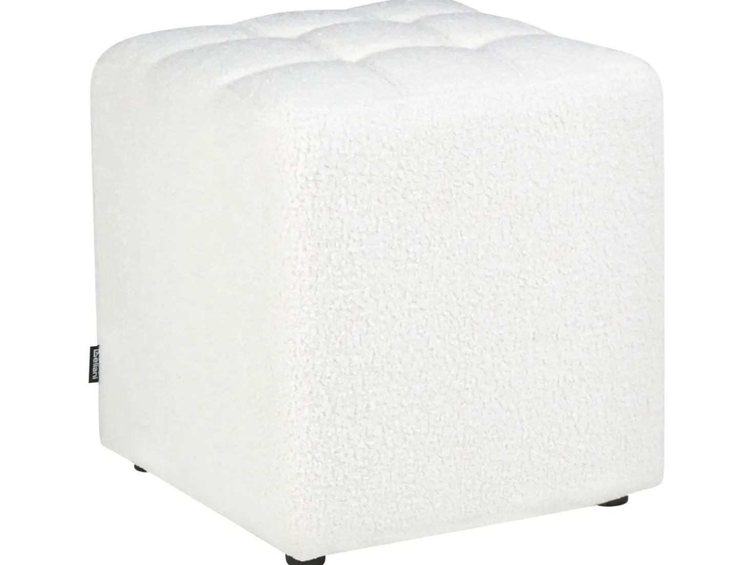 Pouf KANSAS Bouclé Bianco