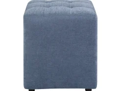 Pouf KANSAS Tessuto Blu