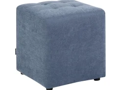 Pouf KANSAS Tessuto Blu