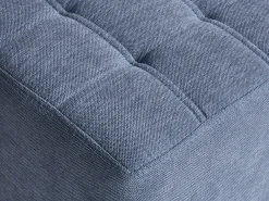 Pouf KANSAS Tessuto Blu