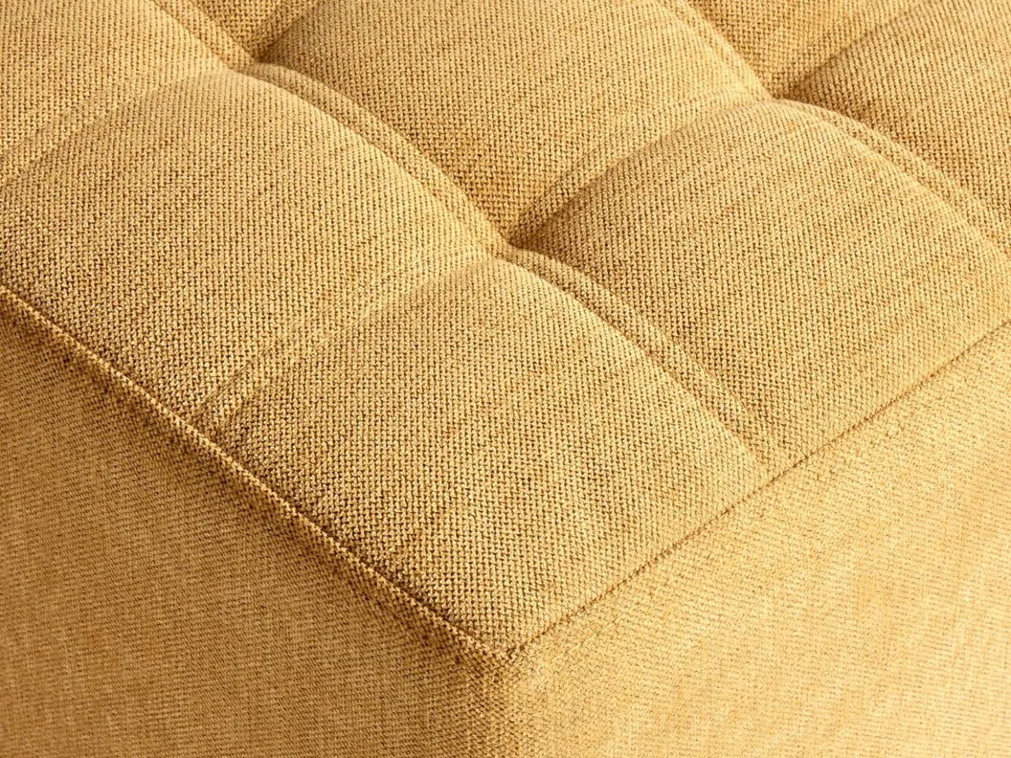 Pouf KANSAS Tessuto Giallo