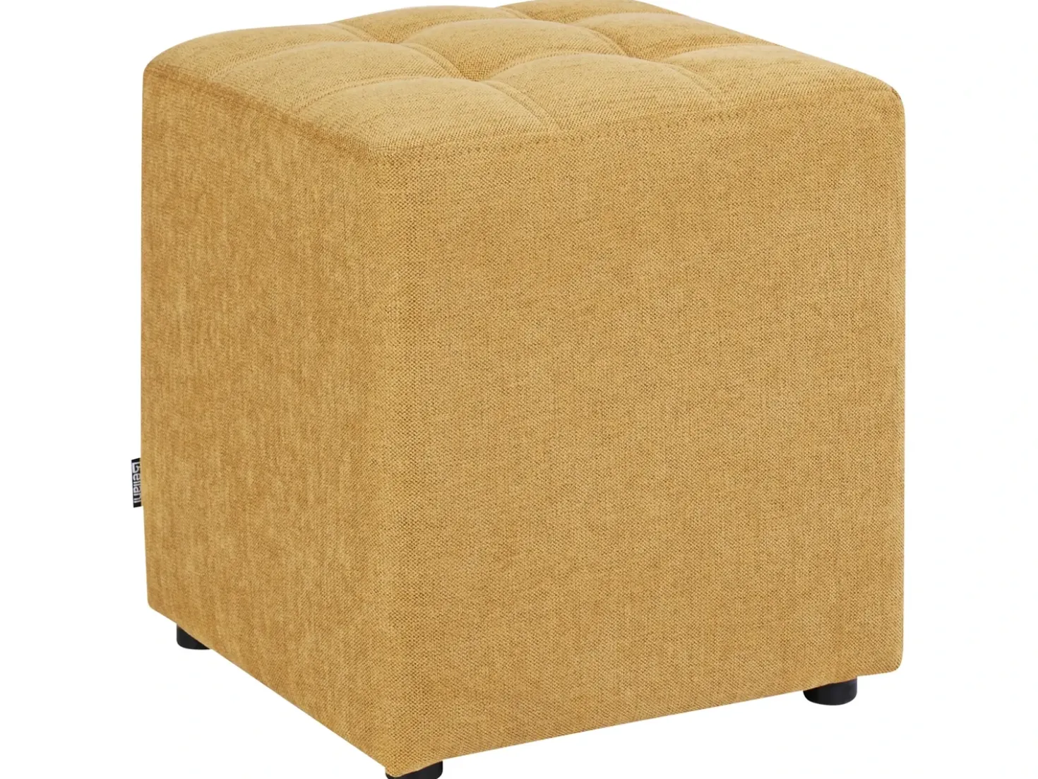 Pouf KANSAS Tessuto Giallo