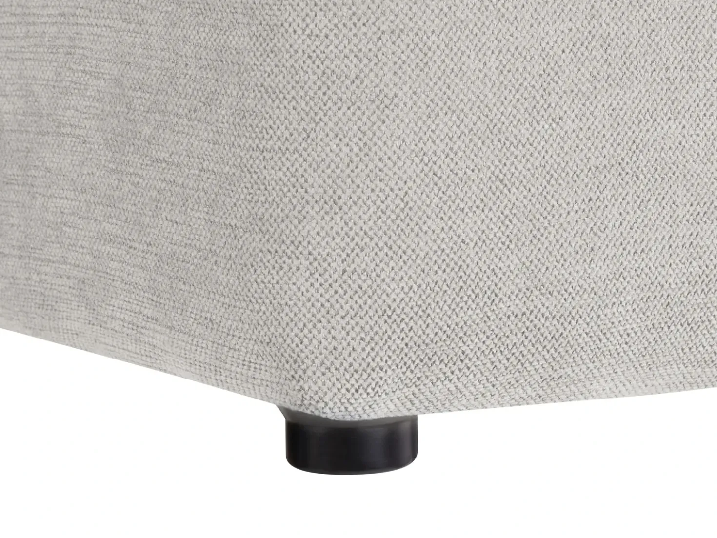 Pouf KANSAS Tessuto Grigio chiaro