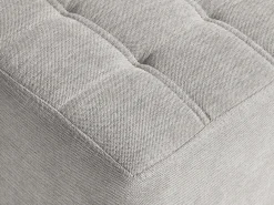 Pouf KANSAS Tessuto Grigio chiaro