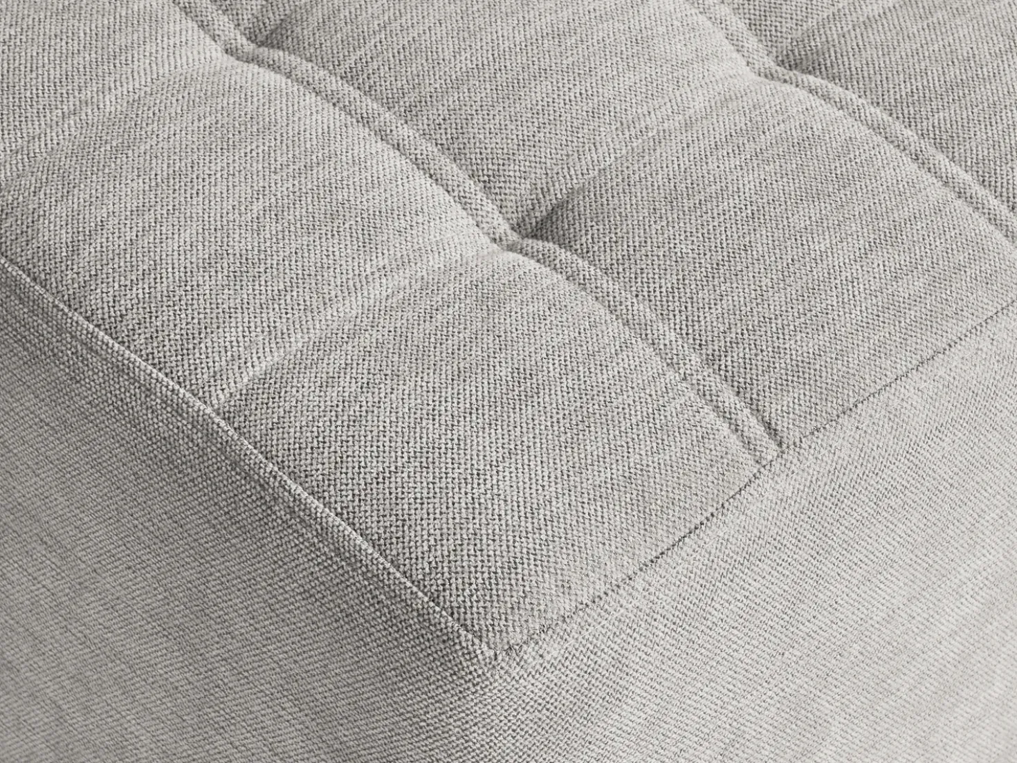 Pouf KANSAS Tessuto Grigio chiaro