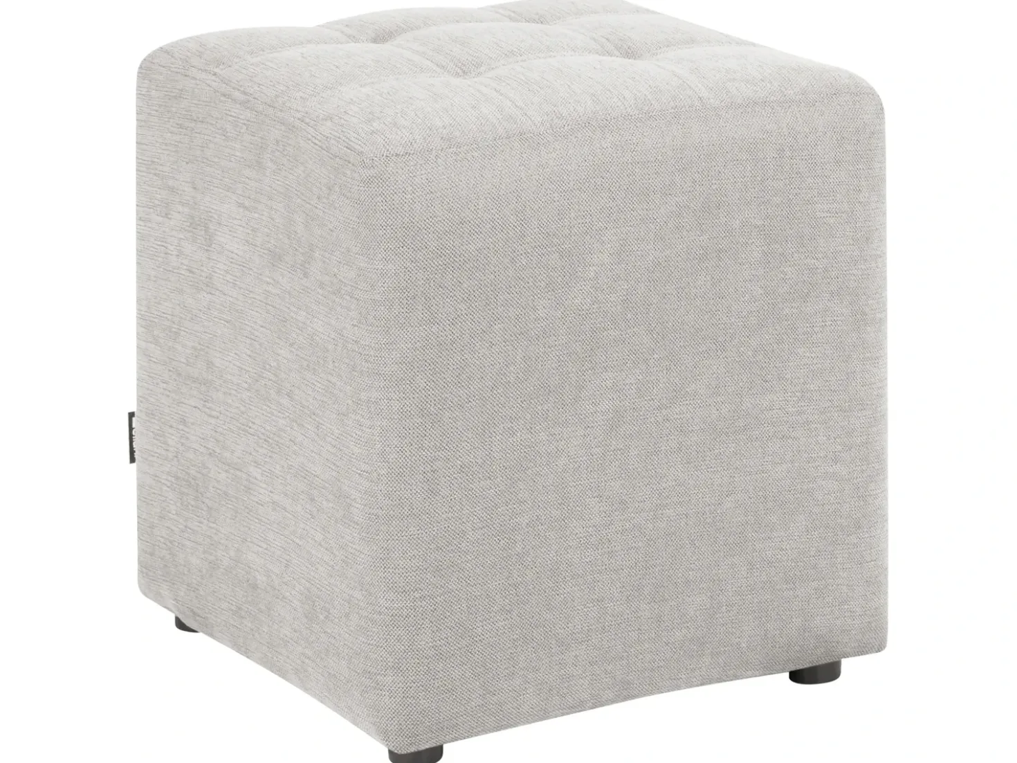 Pouf KANSAS Tessuto Grigio chiaro