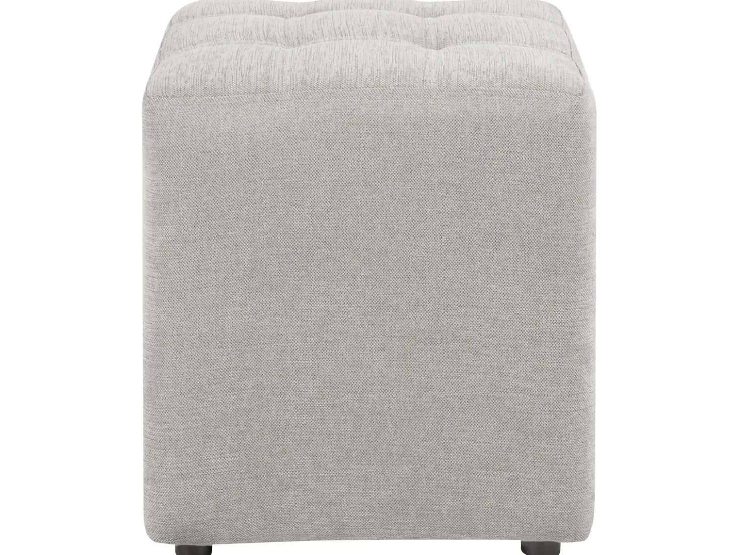 Pouf KANSAS Tessuto Grigio chiaro