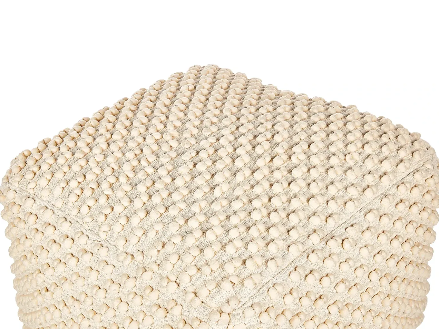 Pouf KINGRI Cotone Beige chiaro