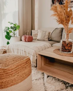 Pouf KIRAMA Iuta Beige