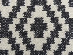 Pouf KNIDOS Lana Nero/Bianco