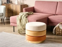 Pouf LOUIN Velluto Arancione