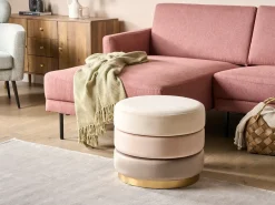 Pouf LOUIN Velluto Beige