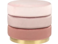 Pouf LOUIN Velluto Rosa