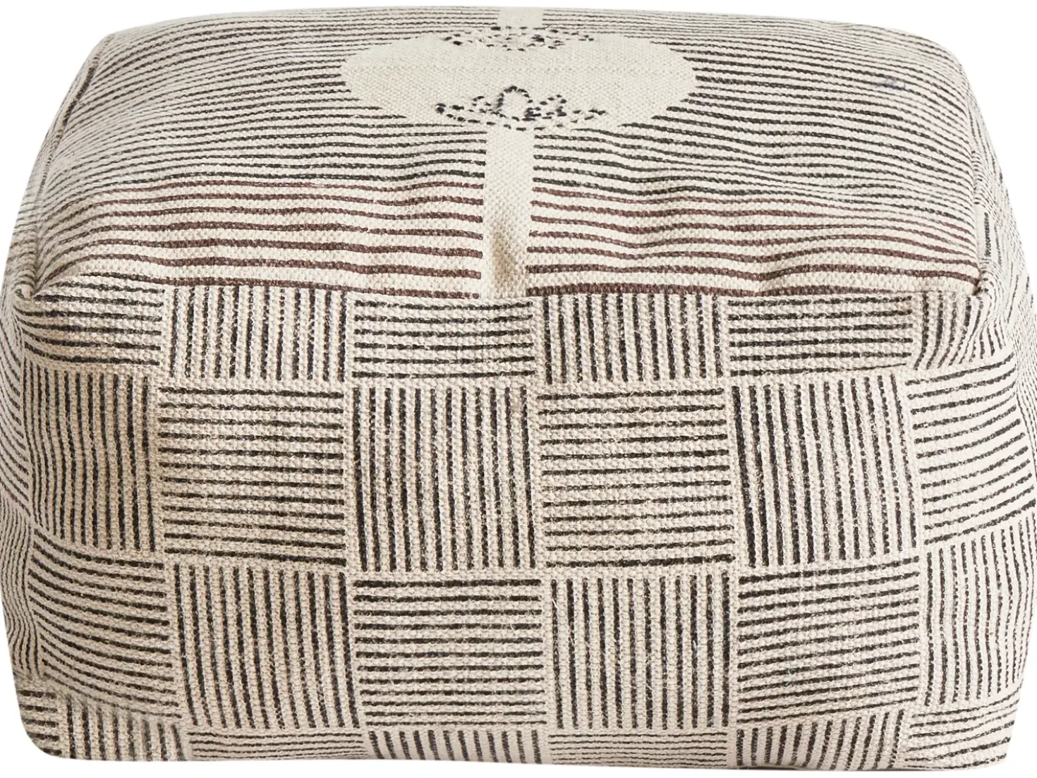 Pouf LUTZ Cotone Grigio