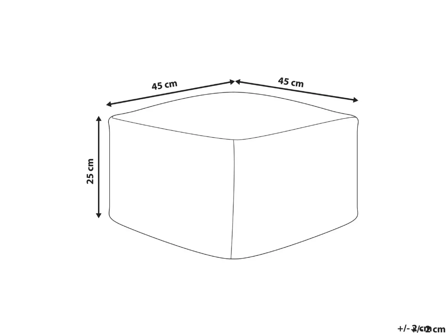 Pouf LUTZ Cotone Grigio