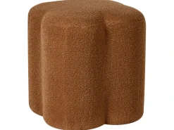 Pouf MANCOS Bouclé Marrone dorato