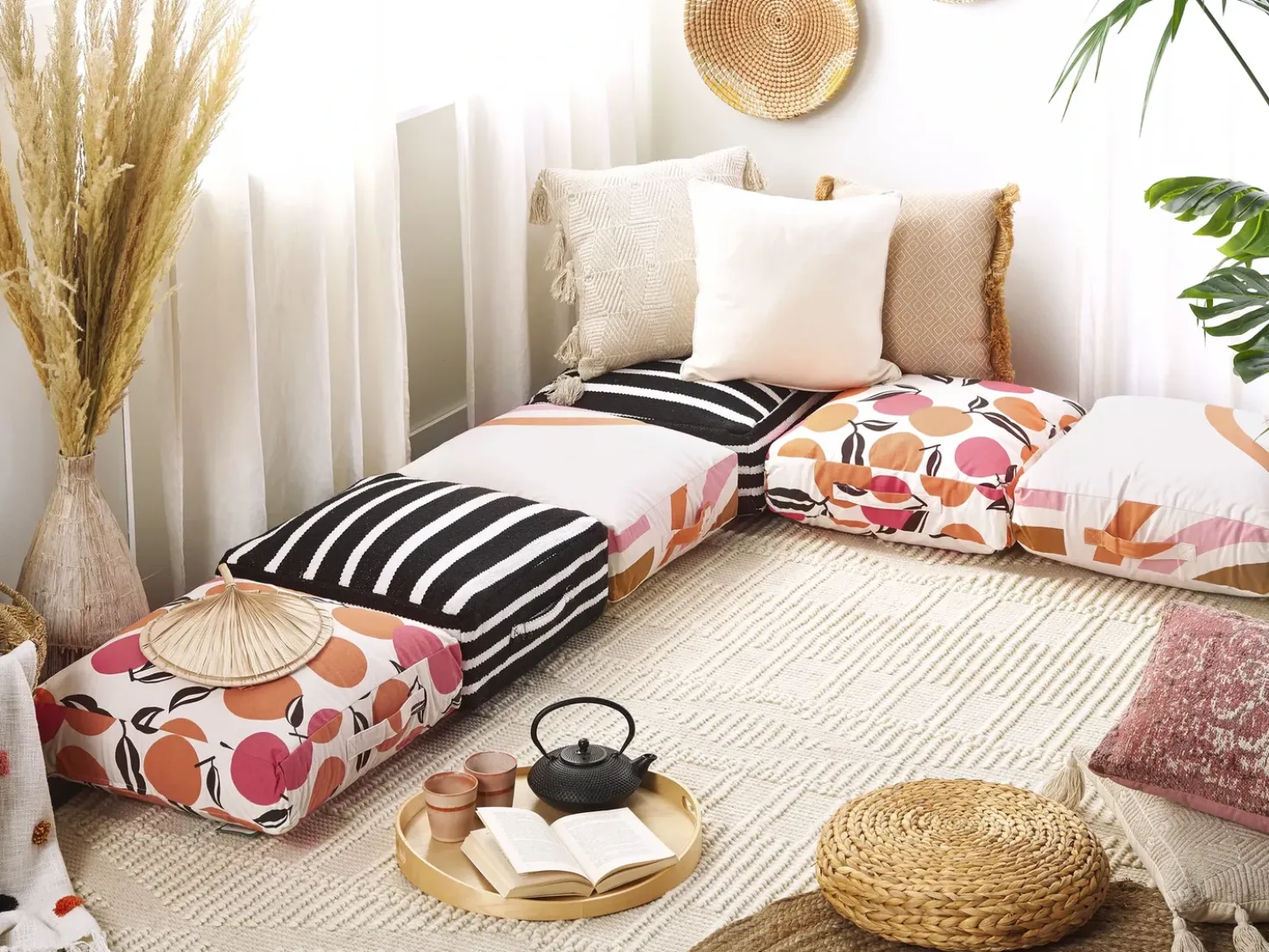 Pouf MELLAL Cotone Multicolore