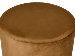 Pouf MILLEN Velluto Marrone dorato
