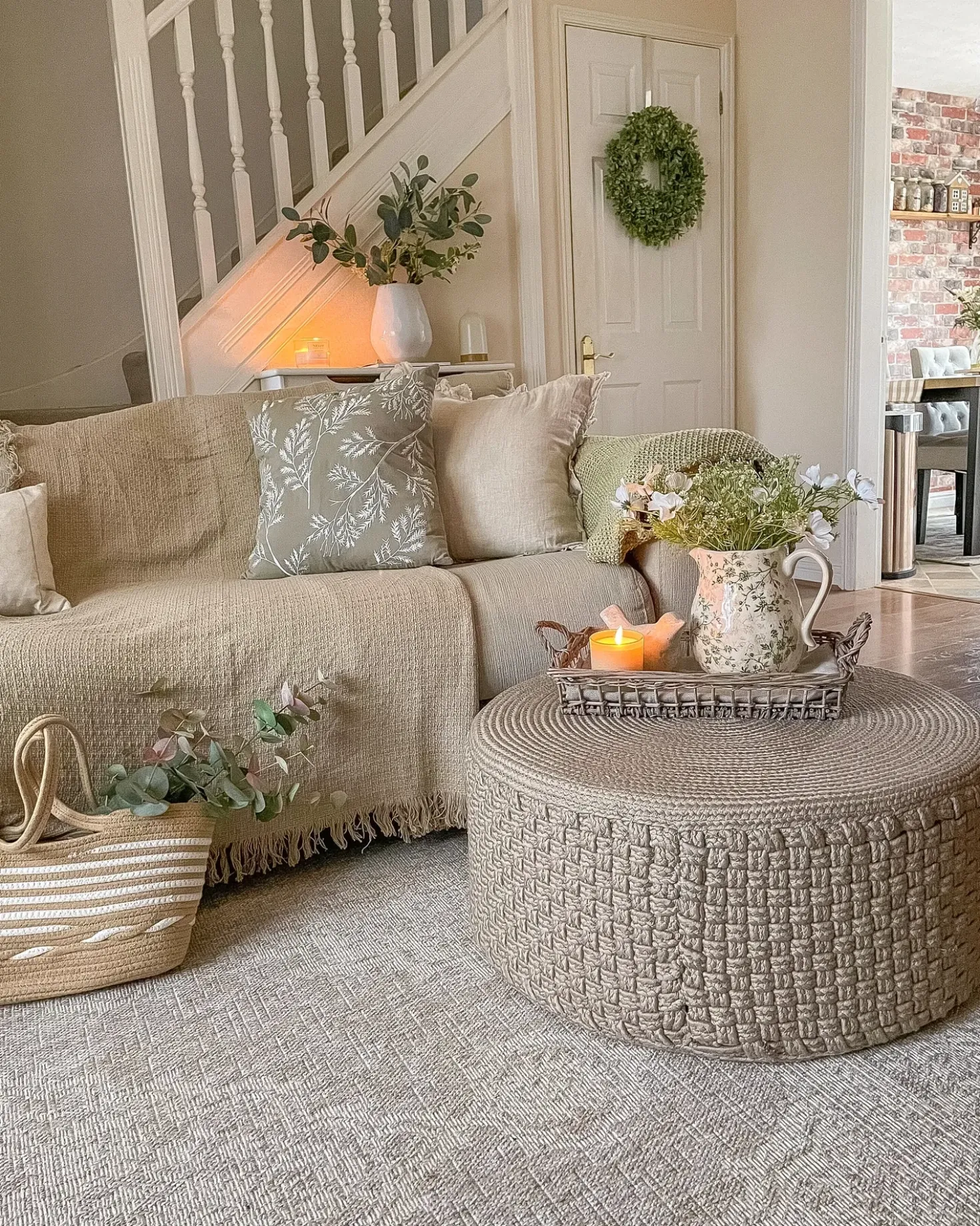 Pouf MITHI Beige