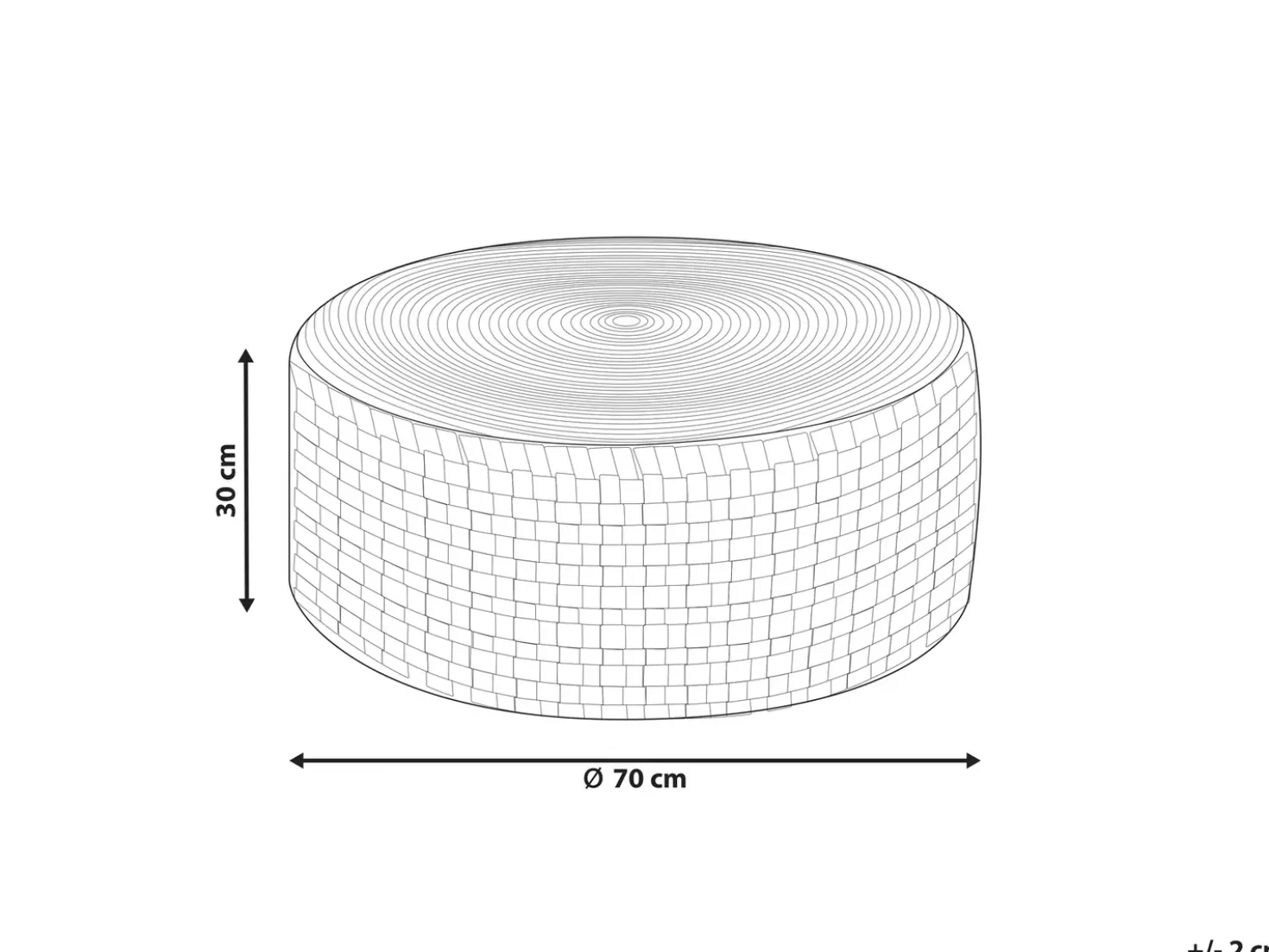 Pouf MITHI Beige chiaro