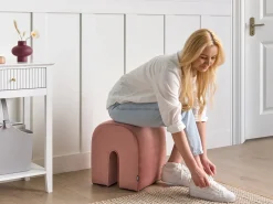Pouf MODOC Velluto Rosa