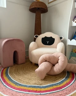 Pouf MODOC Velluto Rosa