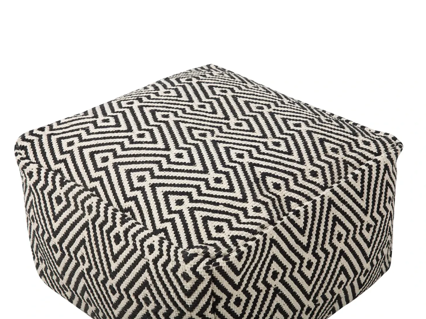 Pouf MUKKI Cotone Nero/Bianco