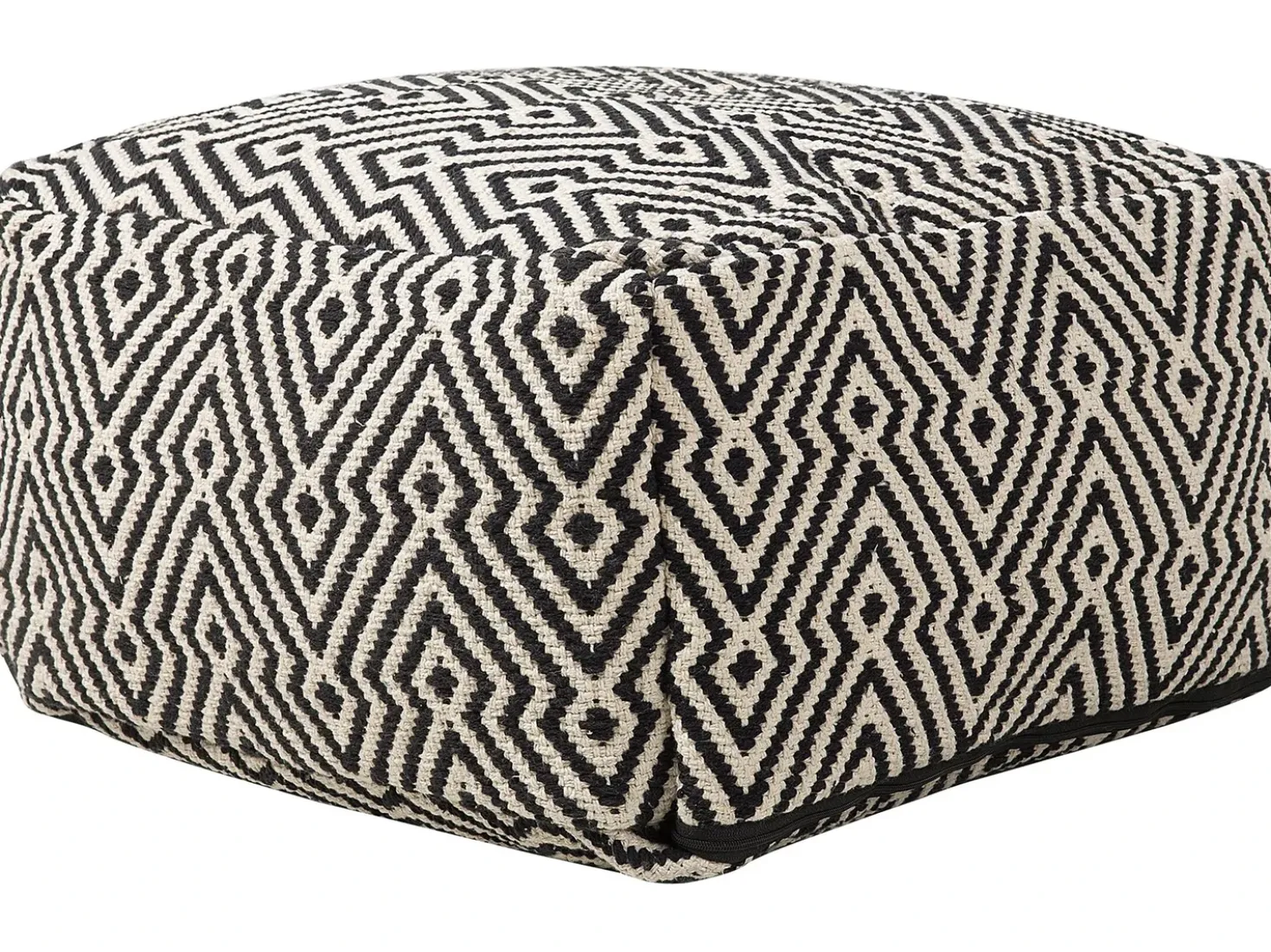 Pouf MUKKI Cotone Nero/Bianco