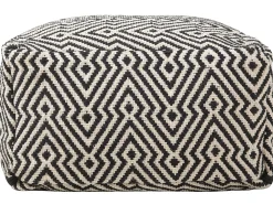 Pouf MUKKI Cotone Nero/Bianco