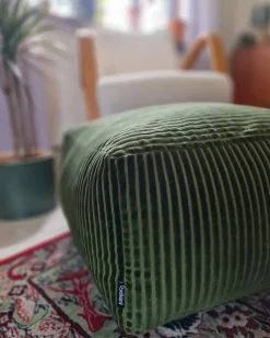 Pouf MUKKI Cotone Verde scuro