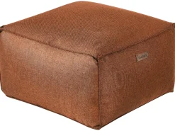 Pouf MUKKI Tessuto Marrone dorato