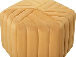 Pouf MURIETTA Velluto Senape