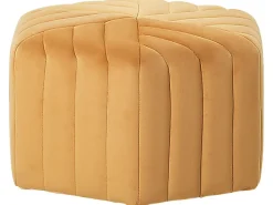 Pouf MURIETTA Velluto Senape